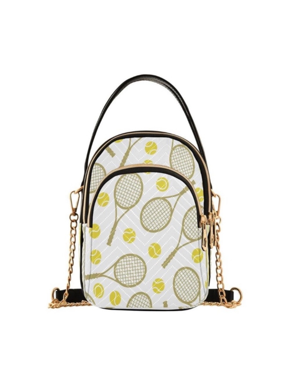 Tennis Ball White Crossbody Bag Small Shoulder Handbags Leather Purse new